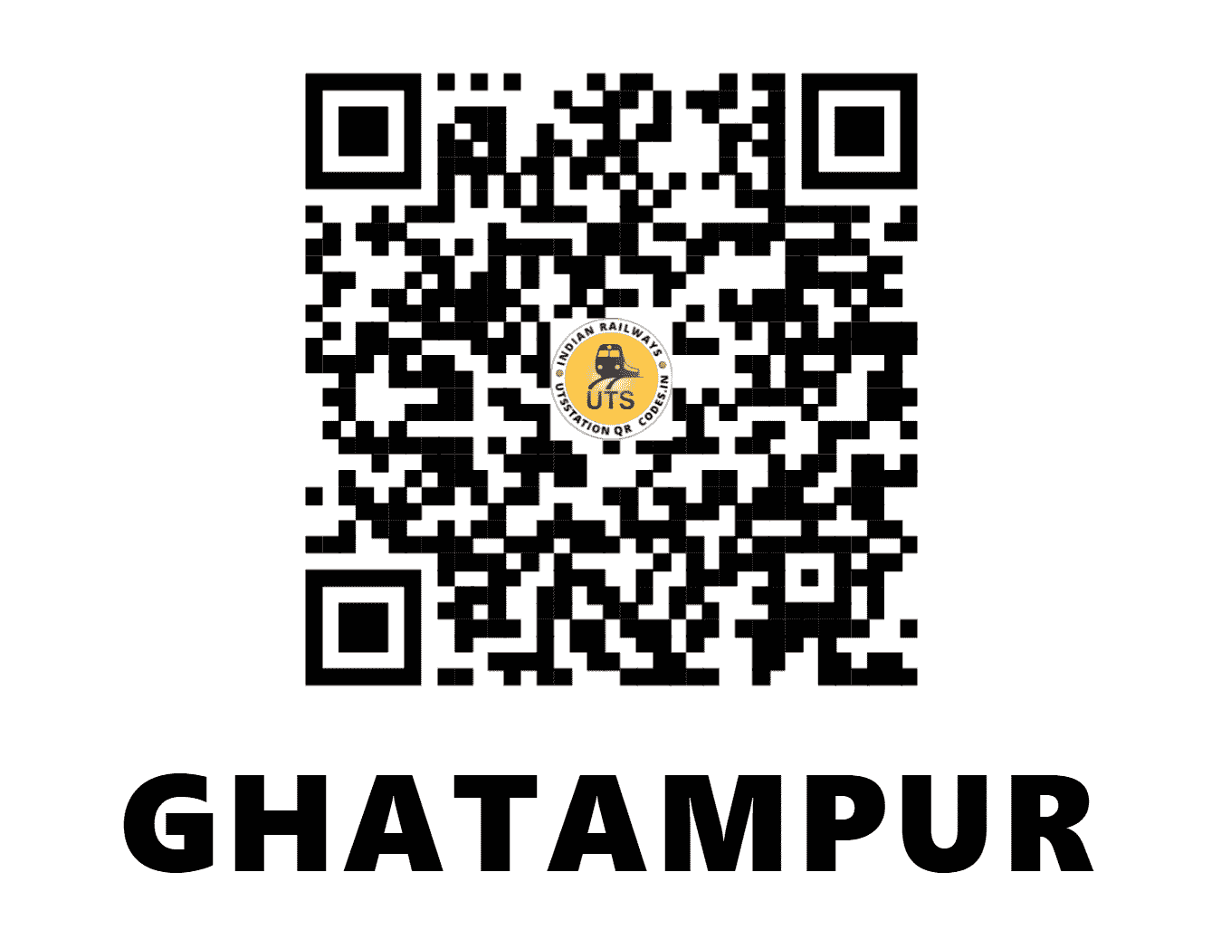 UTS QR Code for GHATAMPUR - GTM - NC (UTTAR PRADESH)